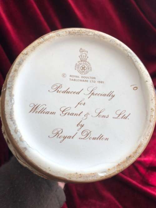 GRANTS  WHISKEY CERAMIC DECANTER BY   ROYAL DOULTON c1981